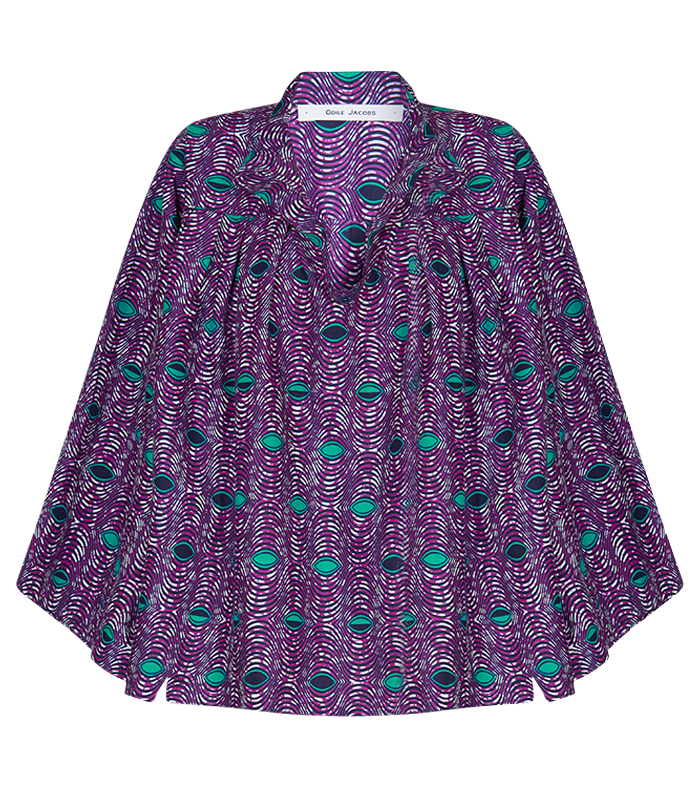 Blouse V-neck Mao