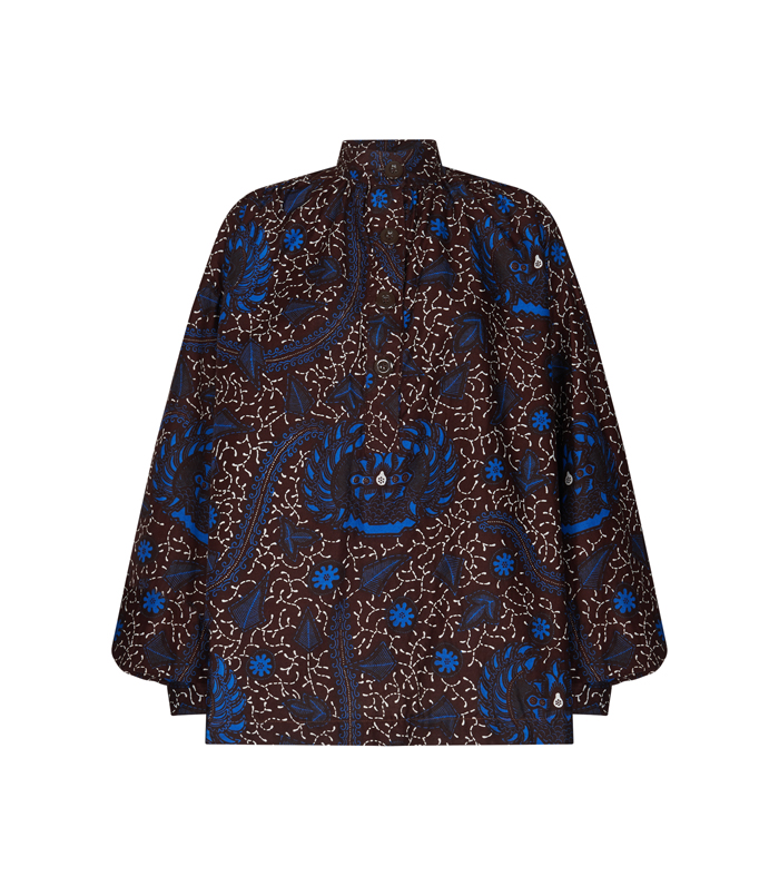 Blouse Mao collar with buttons