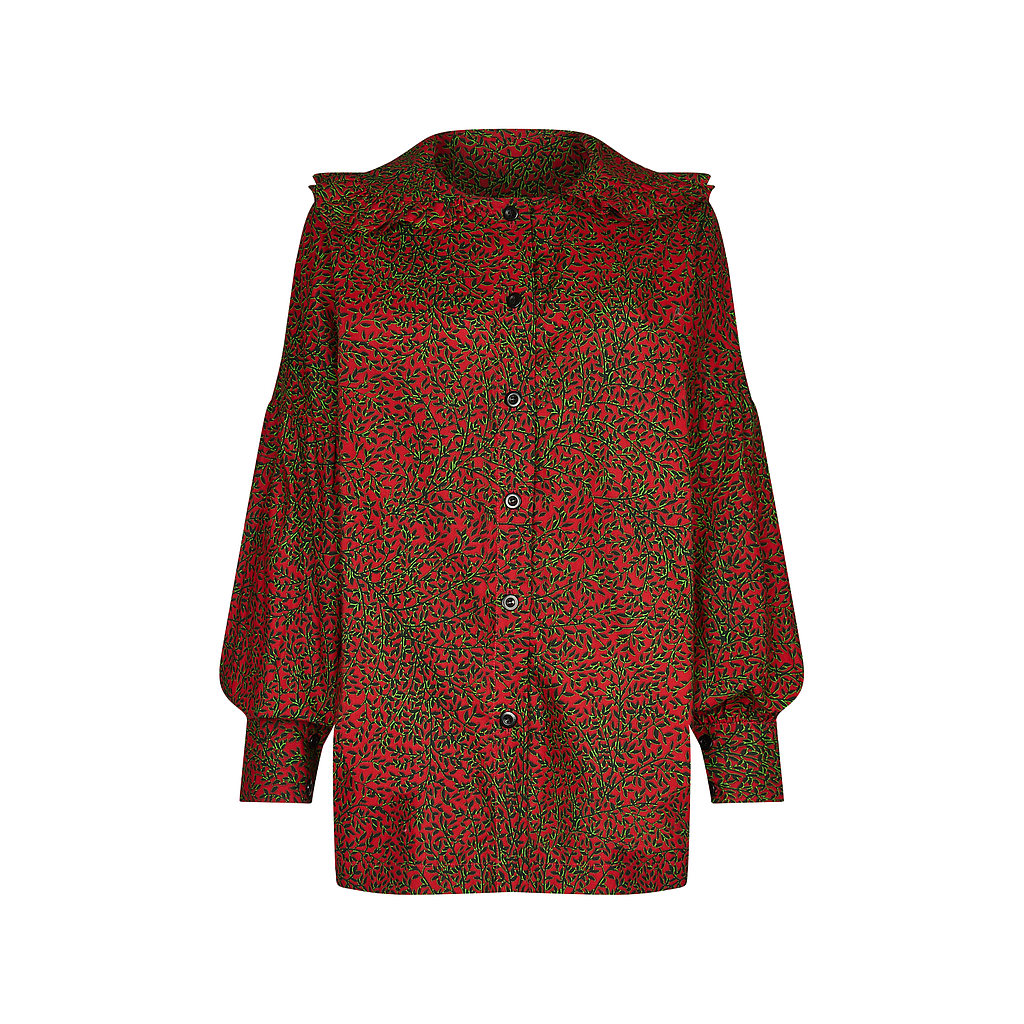 Ruffled Collar SHIRT