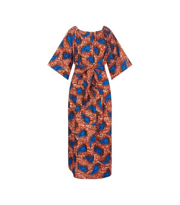 Neck Tie DRESS w short Sleeves (L)