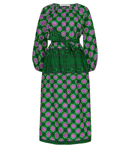 [S110F253C01] Dress with buttons (long)
