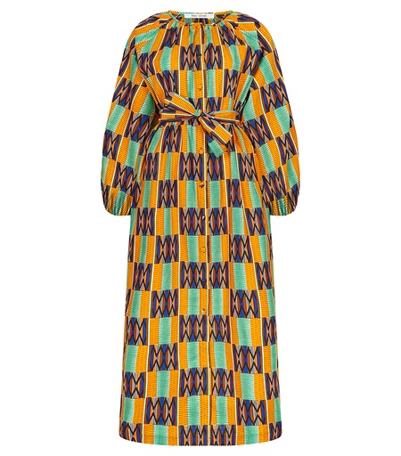 [S110F074C01] Dress with buttons (long)