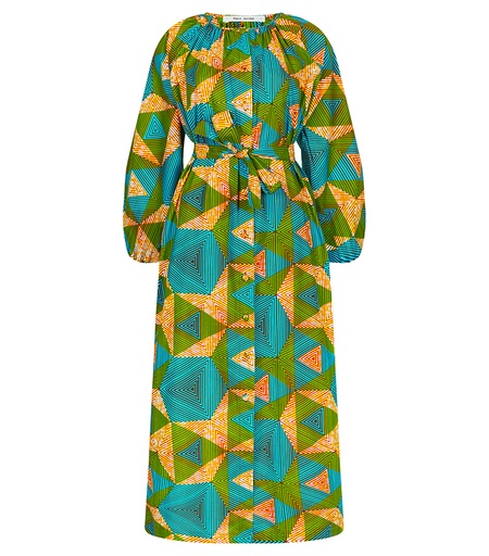 [S110F098C01] Dress with buttons (long)