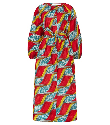 [S110F092C01] Dress with buttons (long)