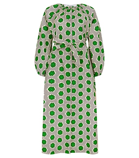 [S110F131C02] Dress with buttons (long)