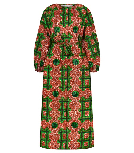 [S110F002C02] Dress with buttons (long)