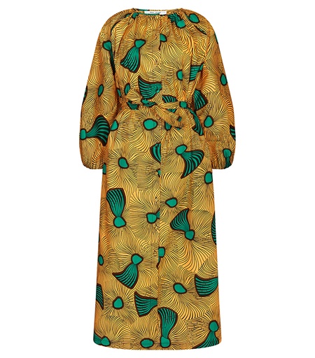 [S110F166C01] Dress with buttons (long)