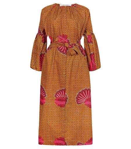 [S110F256C02] Dress with buttons (long)