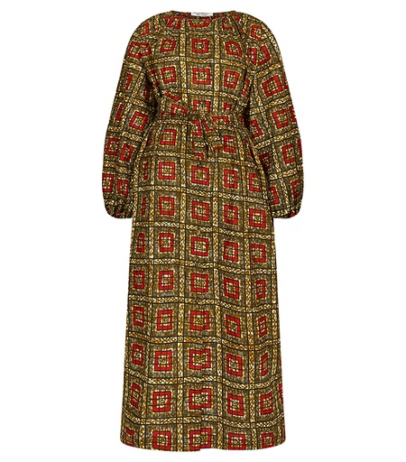 [S110F051C01] Dress with buttons (long)