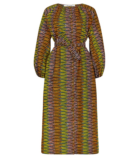 [S110F148C01] Dress with buttons (long)
