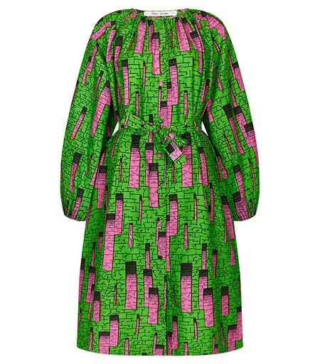 [S111F213C01] Dress with buttons (short)