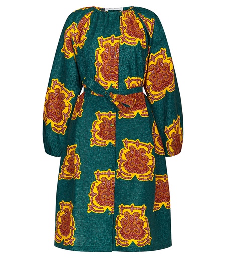 [S111F182C03] Dress with buttons (short)