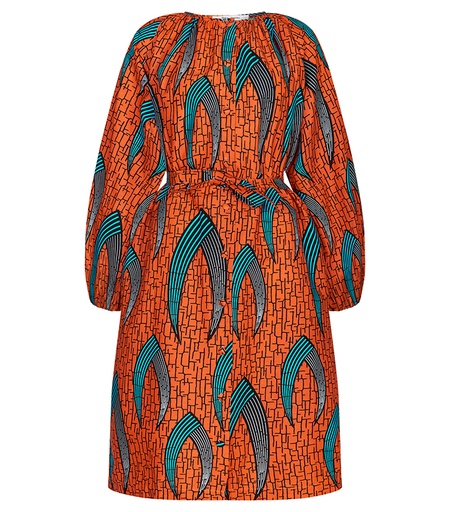 [S111F169C01] Dress with buttons (short)
