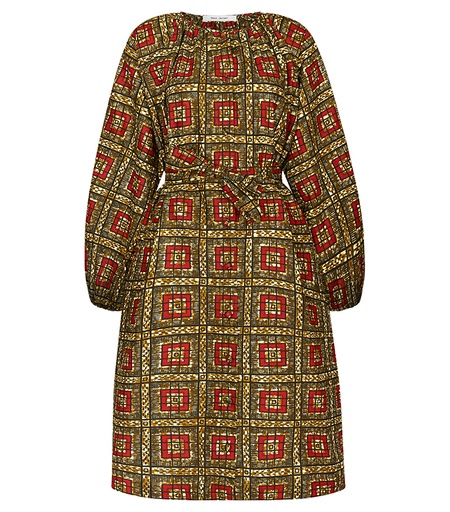 [S111F051C01] Dress with buttons (short)