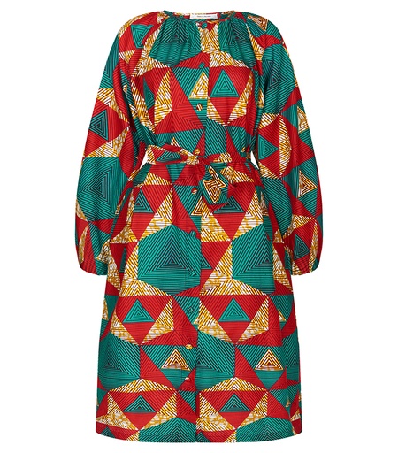 [S111F098C02] Dress with buttons (short)