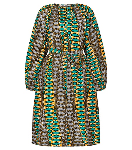 [S111F105C01] Dress with buttons (short)