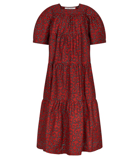 [S120F079C01] Flounce Dress (long)