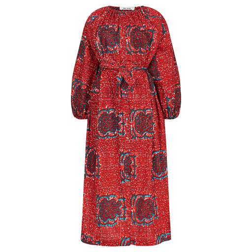 [S110F182C02] Dress with buttons (long)