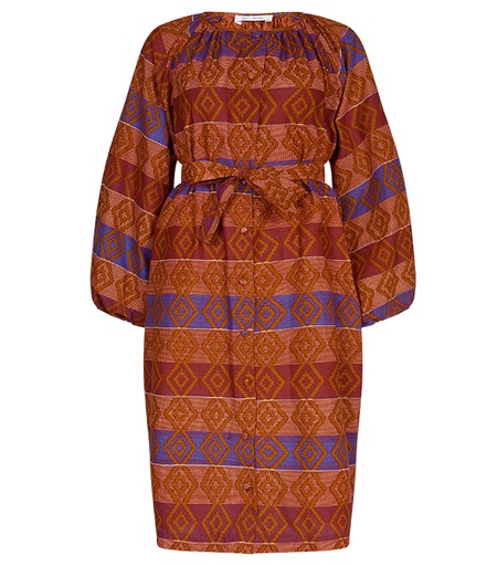 [S111F106C01] Dress with buttons (short)