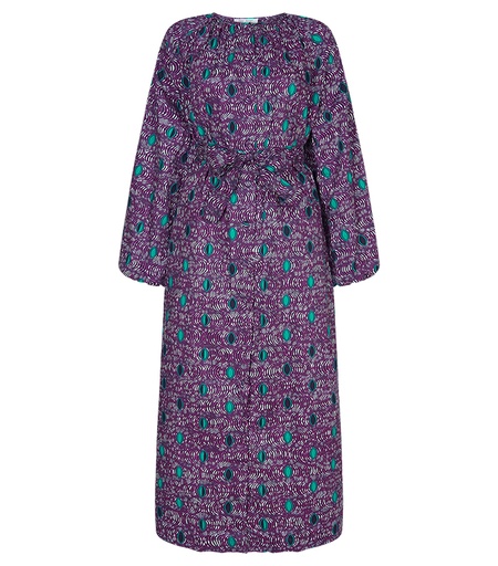 [S110F175C01] Dress with buttons (long)