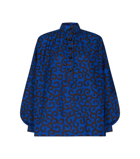 [S230F079C03] Blouse Mao Collar with buttons