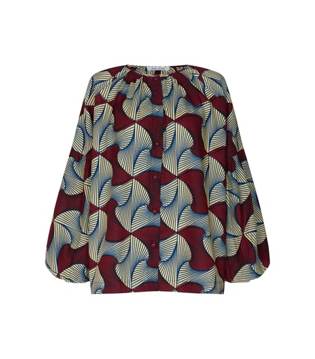 [S200F202C04] Blouse with Buttons