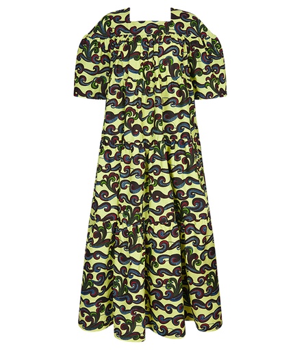 [S120F025C01] Flounce Dress (long)