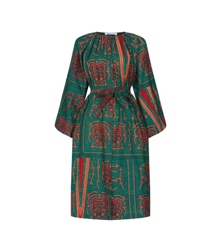 [S111F183C02] Dress with buttons (short)