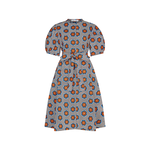 [S155F131C04] V-Neck Puff Sleeves